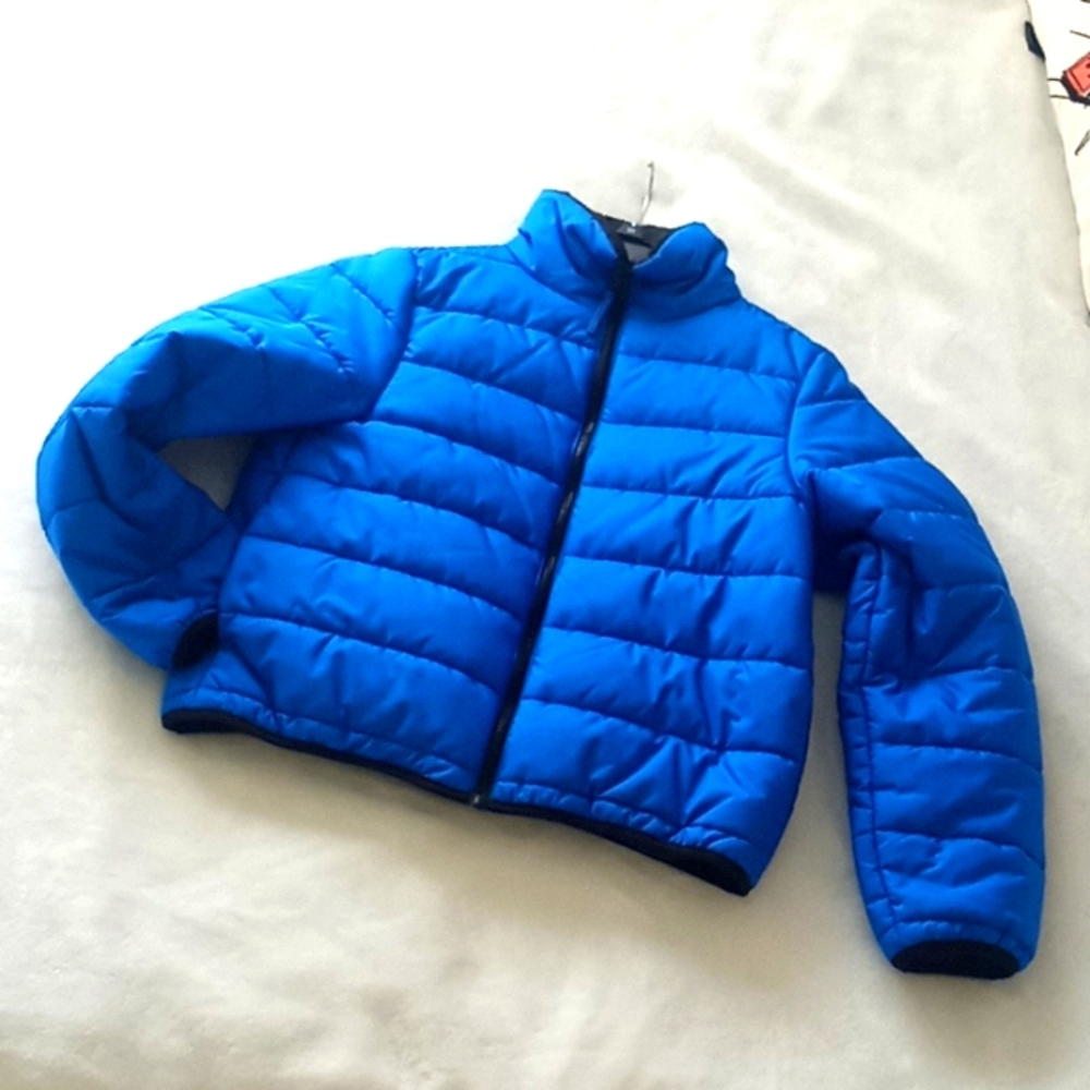 Wild Fable Women's Size XS Sneaky Blue/Black Full Zip Puffer Coat
